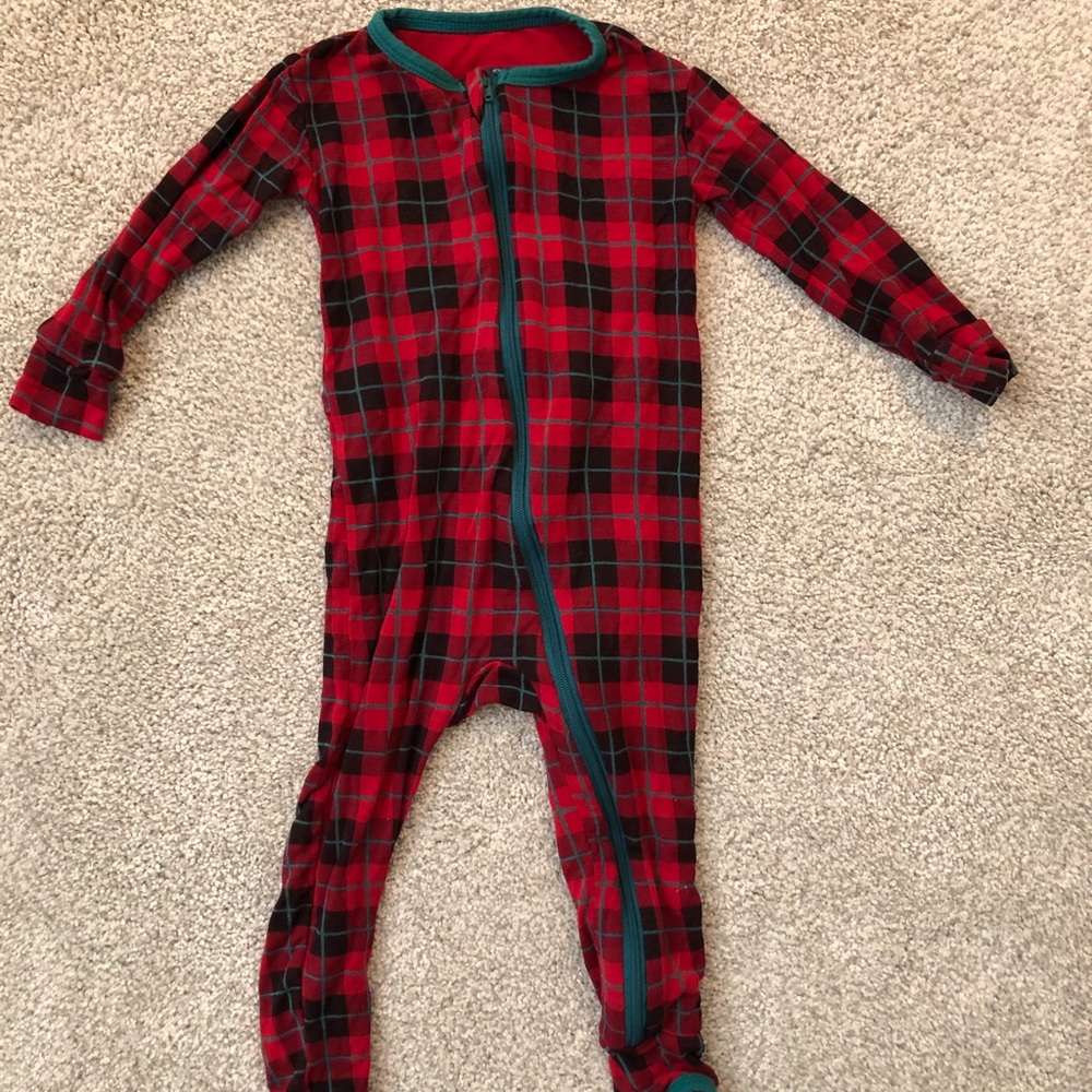 KicKee Pants Christmas Plaid Coveralls